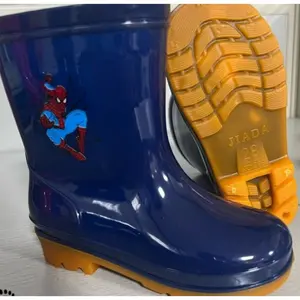 (328-1/228-1B) Sepatu Boots Jelly Anak Cowok Remaja Spiderman Premium Anti Banjir Anti Air Super Kece Trendy Import Mokaya / Size 26-35