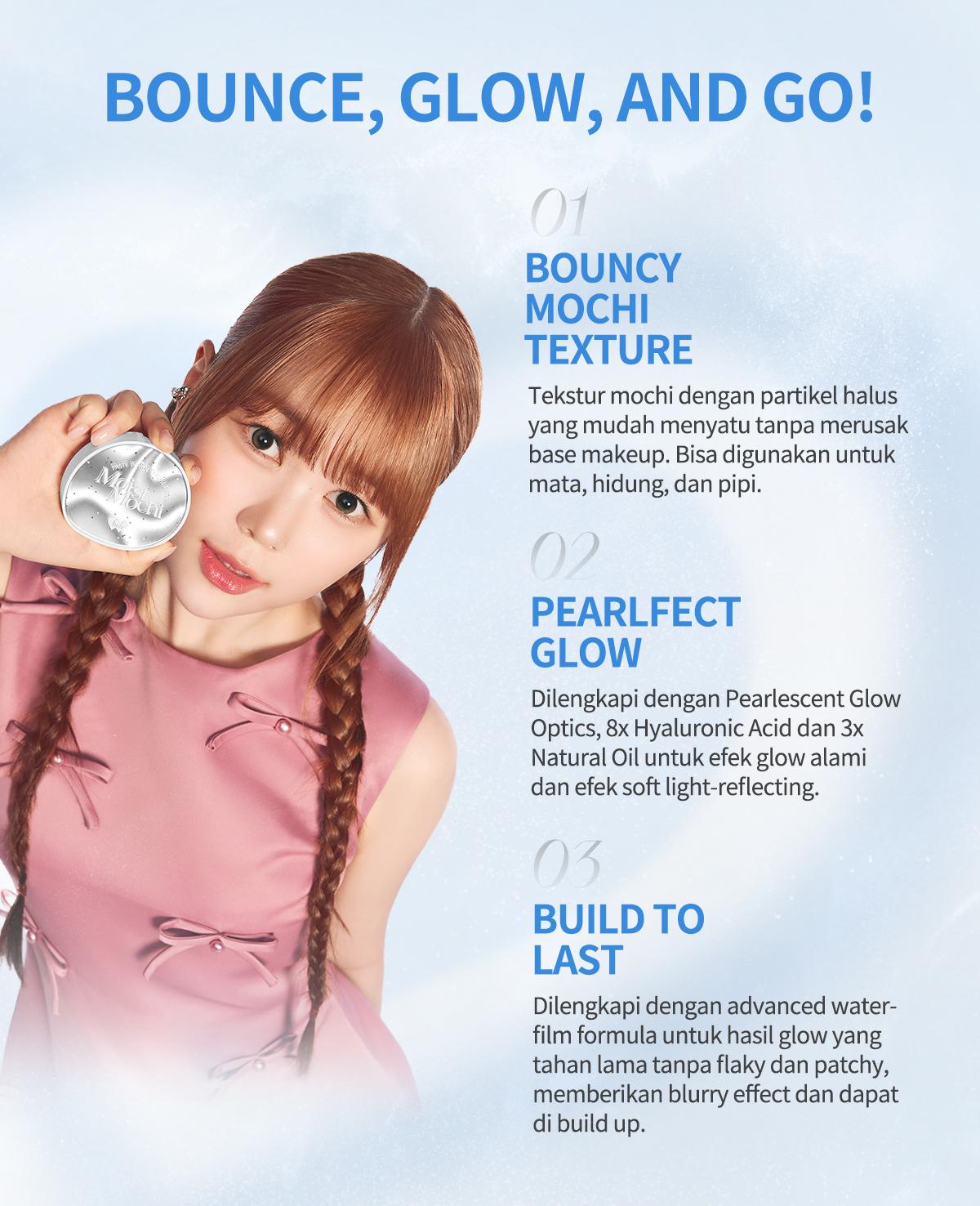 BNB Barenbliss Moist Mochi Paste Powder Highlighter | Mudah diblend, tahan air, dan tahan hingga 12 jam kilau bercahaya Shimmer Glittery High Pigmented Contour Face Palette BNB Barenbliss Moist Mochi Paste Powder Highlighter | Mudah diblend, tahan air, dan tahan hingga 12 jam kilau bercahaya Shimmer Glittery High Pigmented Contour Face Palette