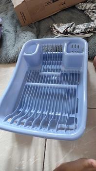 Product Review of Rak Piring Multifungsi / Rak Piring Plastik Serbaguna Dengan Nampan Rak Tirisan Piring Wastafel Pink from ☘**️ 1
