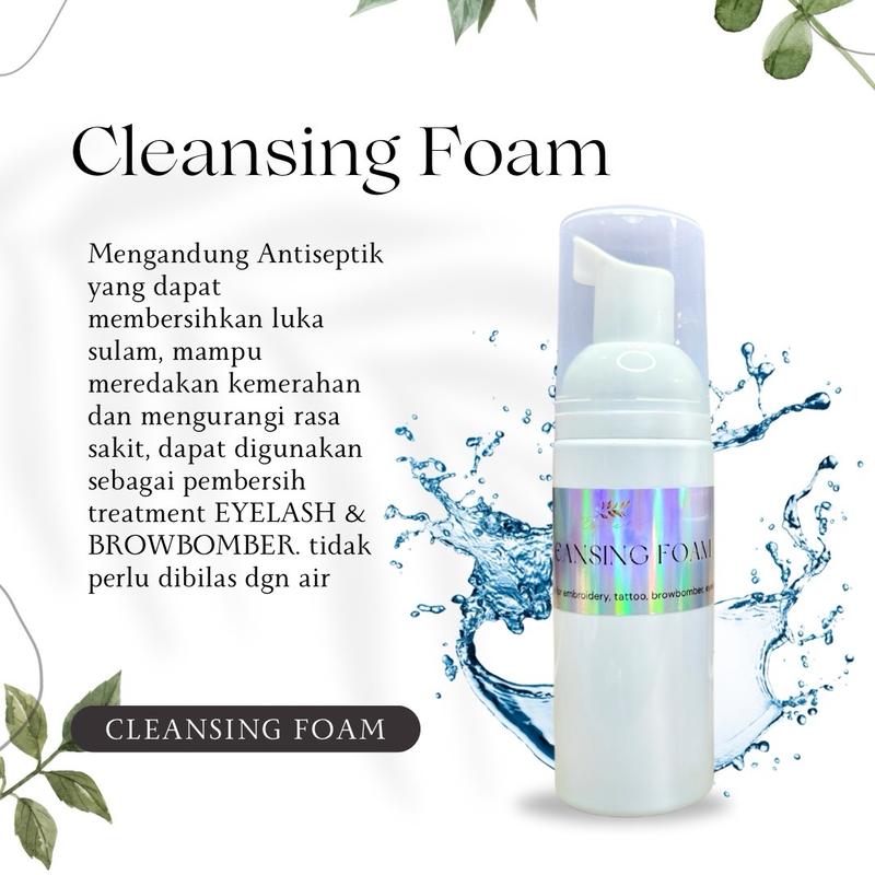 Foam sulam alis sabun antiseptik 100ml sabun sulam Foam Browbomber foam Eyelash foaming blue soap green soap facial wash facial foam 1