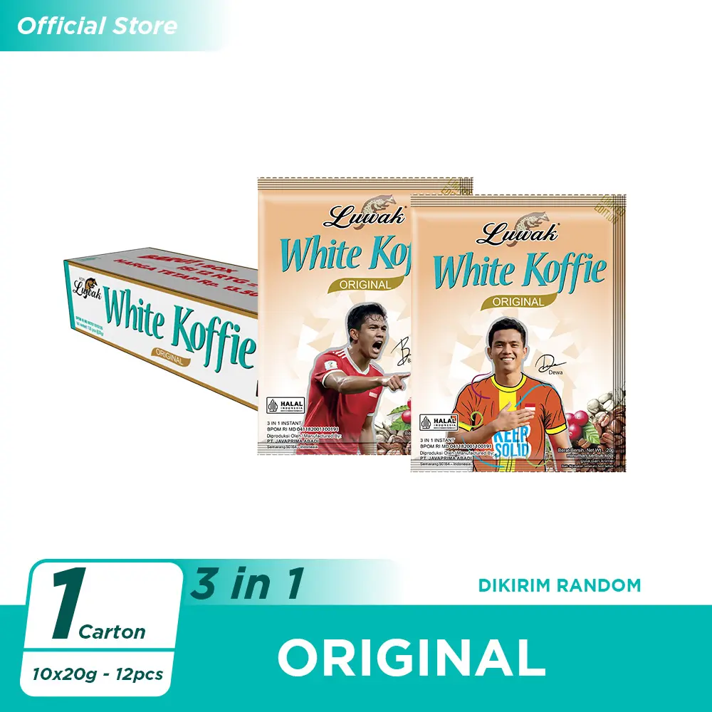 Luwak White Koffie Original 10x20gr - 12 pcs [Carton]