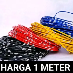 Kabel Bintik Body Otomotif Serabut Mobil & Motor 0.5M - Tersedia dalam 7 Warna - Biru, Hijau, Kuning, Merah, Putih, Hitam, Pink  Tembaga Car
