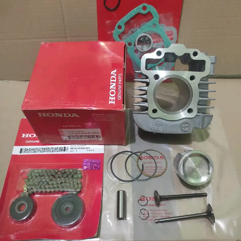 Blok seher KWB komplit klep set+rantai keteng Honda Blade/Revo 110/Revo absolut 4
