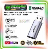 Gambar Converter Audio UGREEN USB 2.0 TO 3.5MM  External Stereo Sound Adapter 80864 dari KomputerMedan OS Kota Medan 1 Tokopedia