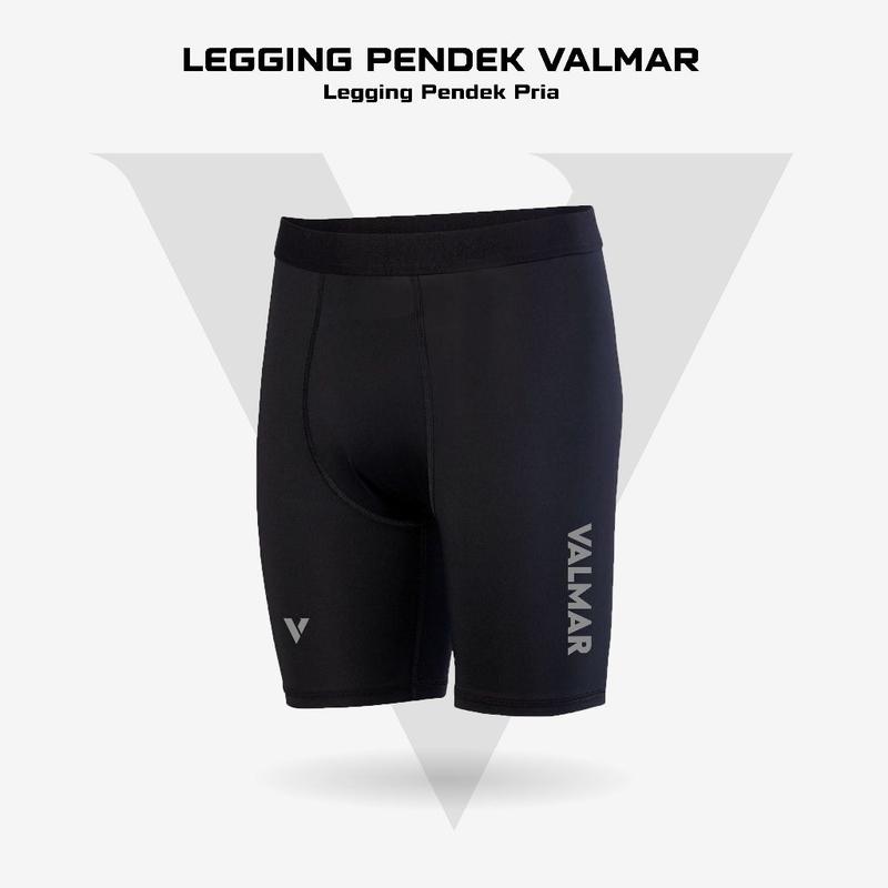 Legging pendek pria olahraga original valmar / compression short leggings man sport / celana pendek ketat bahan spandex 0