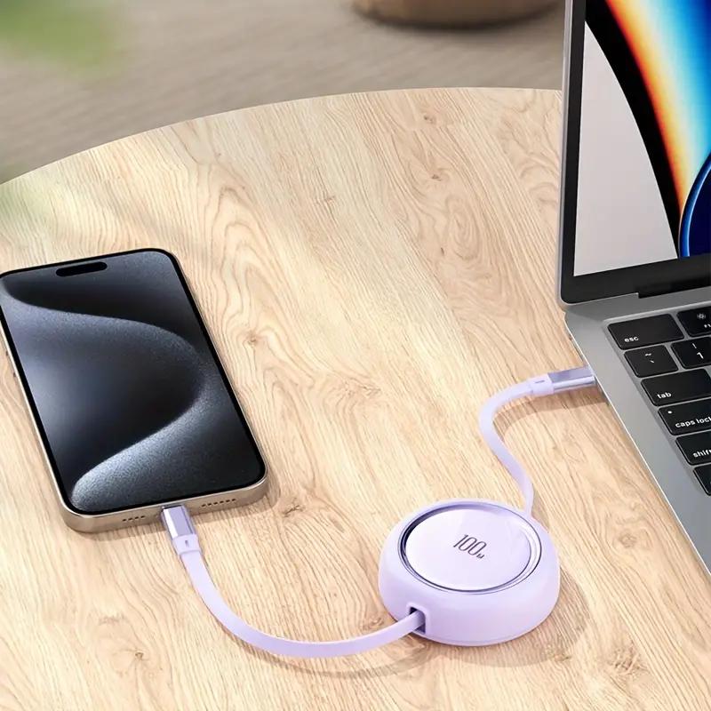 Product Introduction of Super Charging Cable, 100W,Scalable data cable 3 in 1, 6A, USB Micro and Type C, Fast Charger, Type-C Cable, Data Cable, Compatible with Phone, Phone Accessories 0