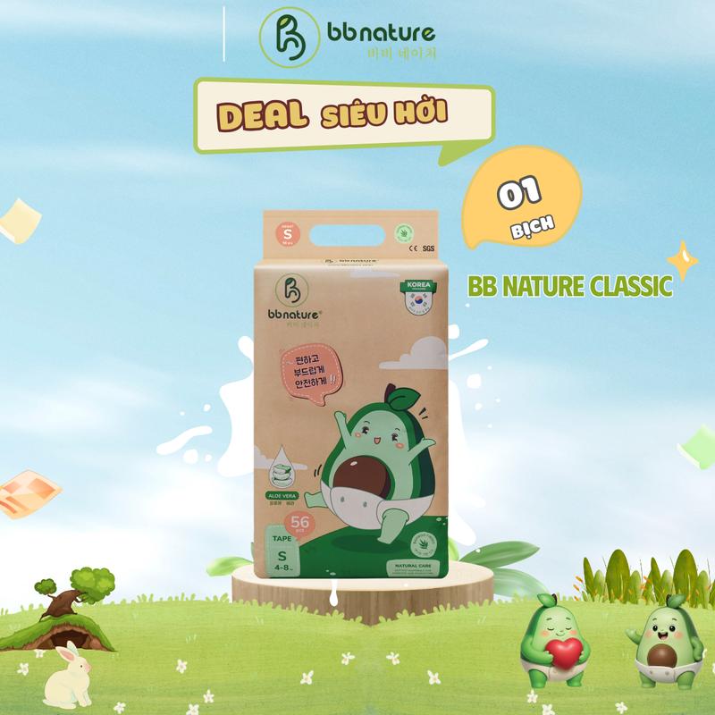 TÃ/BỈM DÁN/QUẦN BB NATURE CLASSIC MỀM MỊN THẤM HÚT CHO BÉ MẸ SAM REVIEW