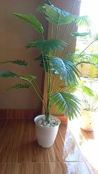 Product Review of 1set palem 120CM TKG artificial dengan pot pirus from a**i ** 0