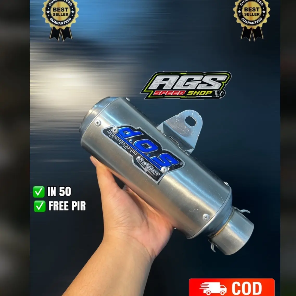 Slincer D.O.S Full Stainless Anti Karat Inlet 50 FREE Per Terlaris untuk Motor - Motorcycle Kendaraan Knalpot Mesin murah