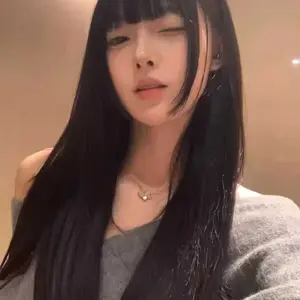 Wig Wanita Rambut Lurus Hitam Panjang Poni Udara Gadis Lembut Dengan Rambut Panjang Sedang Pembentukan Wajah Temperamen Tudung Serat Kimia Set Rambut Palsu