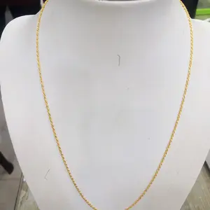 kalung korea plintir terbaru 16K, pengait per bulat panjang 46cm