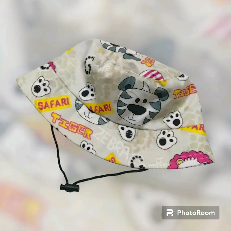 Topi Bucket Hat Anak full Print bolak balik Fashion 5