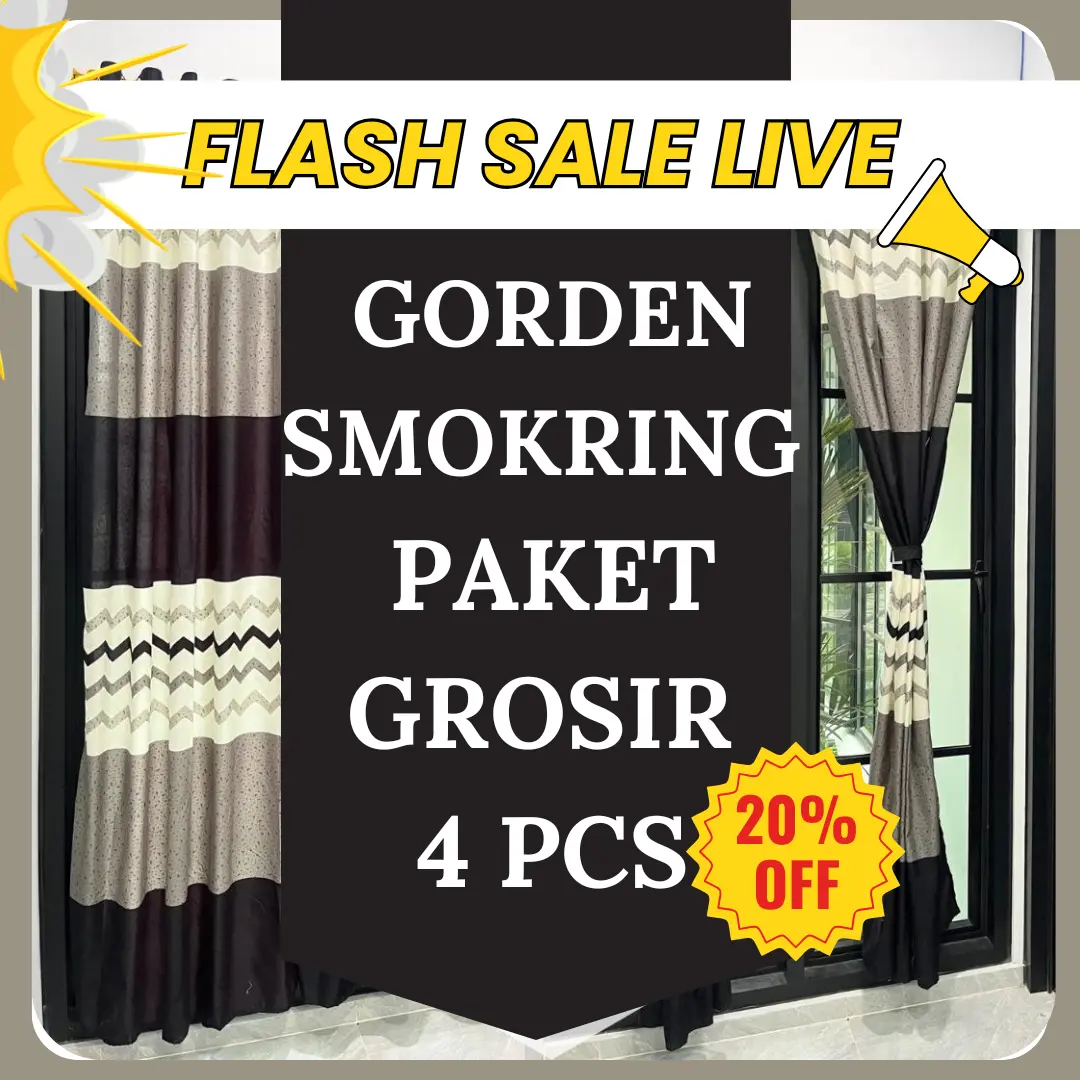 Gorden Smokring  Jendela dan Pintu Paket 4 Pcs  Harga Grosir Harga Lebih Murah Bisa COD Bayar Ditempat Jendela