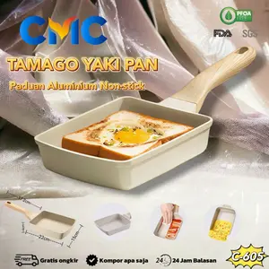 CMC[COD]Cosy Tamagoyaki Panci Wajan Penggorengan Telur Anti Lengket Omelette 15*18CM C-605