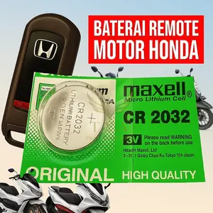 Batu Baterai Batre Remot Motor Keyless Smart key HONDA Beat Deluxe VARIO PCX ADV SCOOPY STYLO 150 160 CC Original