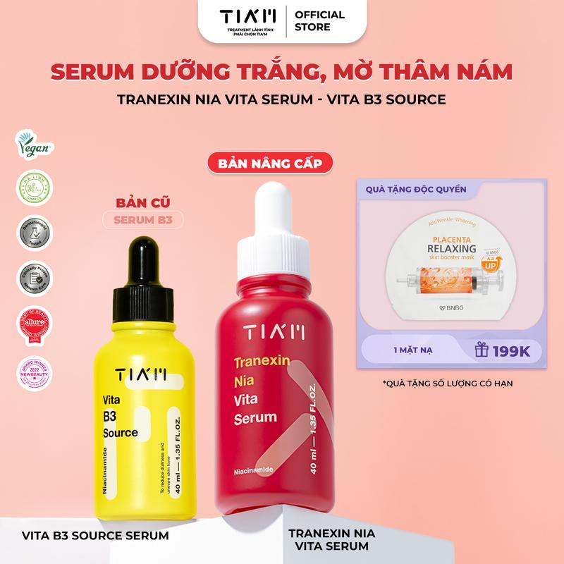  Serum Hỗ Trợ Dưỡng Trắng Hỗ Trợ Mờ Thâm Nám Tia’m Tranexin Nia Vita Serum 40ml 