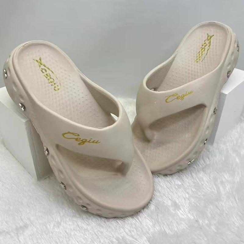 (Size 36-40) Ceqiu EH67 Sandal Wanita Jepit Sandal Karet Korean Style Trendy 1