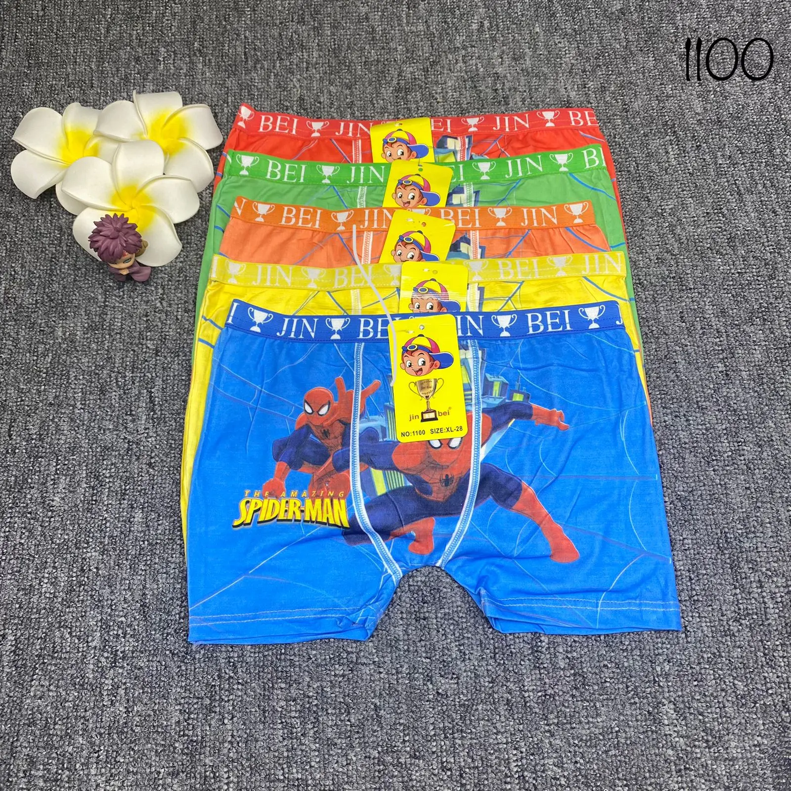 (2-8 Tahun) 6 PC Random Katun murni Celana Dalam Boxer Anak Versi Fashion Celana Dalam Anak Laki-Laki CD anak Katun