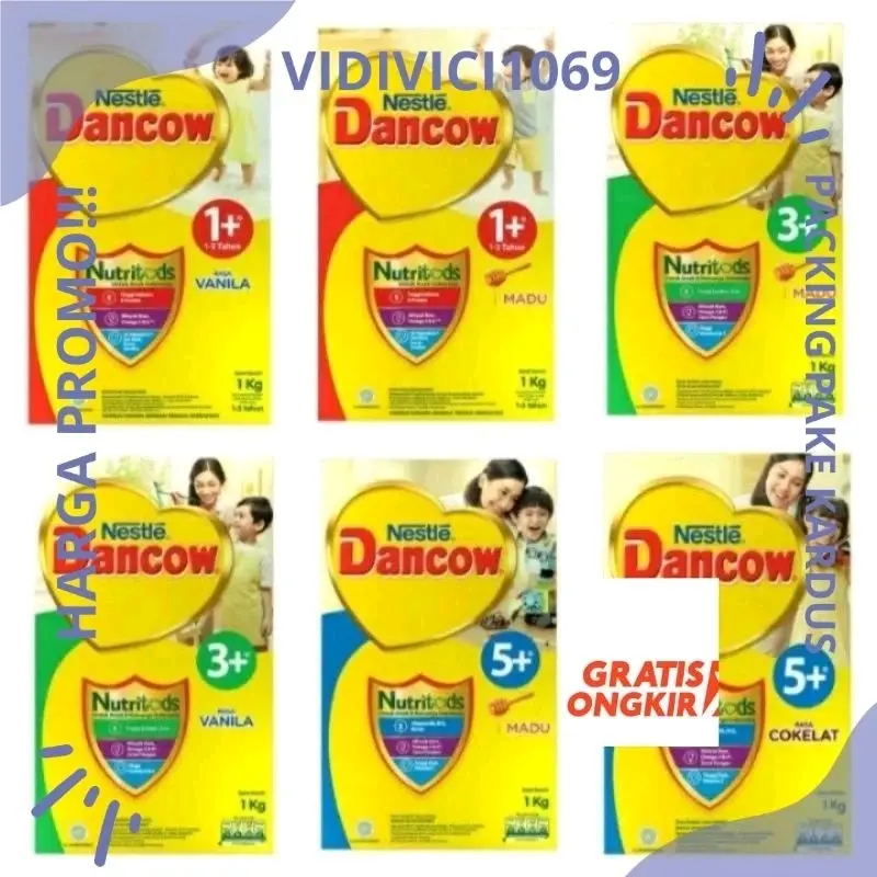 DANCOW IMANUTRI 1+,3+,5+ DAN DANCOW FORTIGO 1KG/ MILO