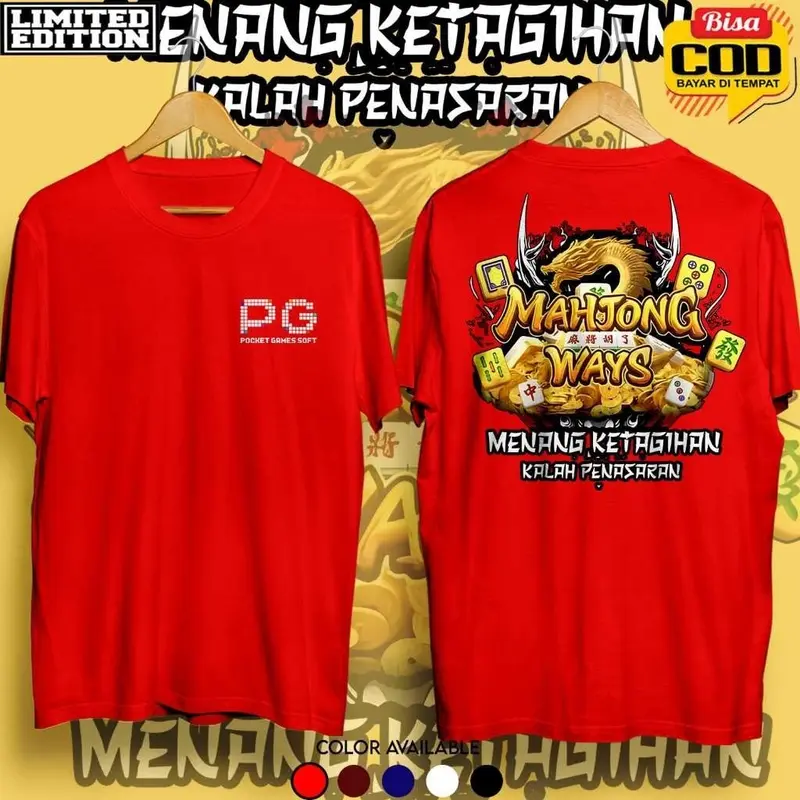 kaos mahjong pg soft terbaru   kaos slot menang ketagihan kalah penasaran  baju kaos distro 2