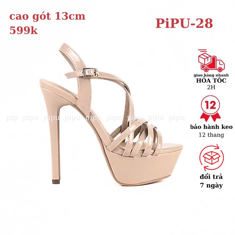 giày cao gót hoa hậu 13cm ,giày dép nữ bigsize, sandals cao gót đế đúp thời trang pipu,catwalk DéP Shoes Jean Đồng Women