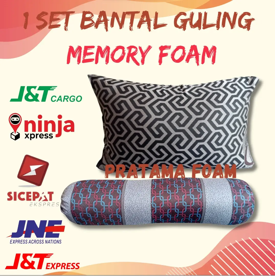 1 SET BANTAL DAN GULING MEMORY FOAM KUALITAS HOTEL NYAMAN UNTUK TIDUR