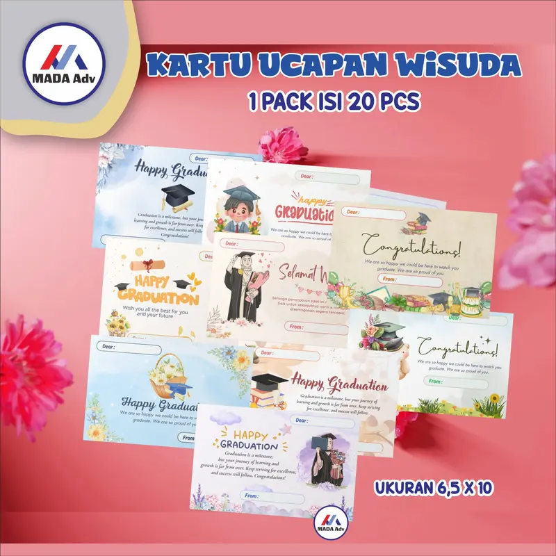 [ISI 20] KARTU UCAPAN WISUDA/ KARTU UCAPAN GRADUATION DAY / GRADUATION CARD 0