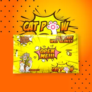 CATPOW Pet Wet Gloves (Mandi kucing & anjing anti reog) isi 5 sarung tangan