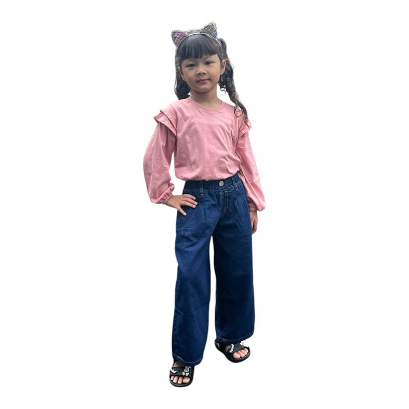 Hokkid’s wear - Celana kulot jeans anak perempuan Fashion 6