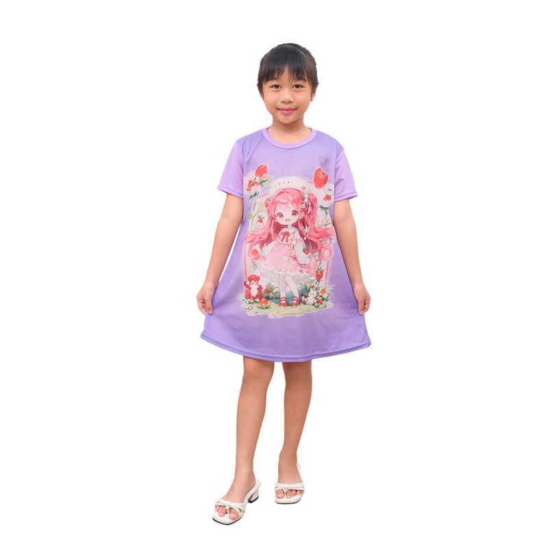 PROMO DASTER ANAK PEREMPUAN USIA 1-9 TAHUN ISI 6 PCS PRINTING FASHION BAJU TIDUR ANAK PROMO PAKET 2 1
