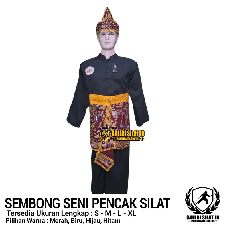 Sembong Pencak Silat - Kain Seni Pencak Silat - Dodot Silat IPSI - Atribut Seni Silat - Aksesories Seni Silat Batik Prada - Jarik Prada 6