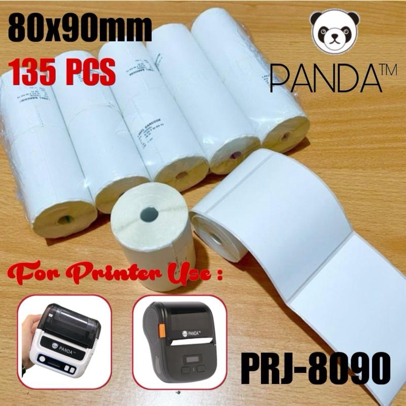 LABEL THERMAL STICKER 80x90 MM UNTUK PANDA PRJ-80BL/R80BL MOBILE PRINTER Roll