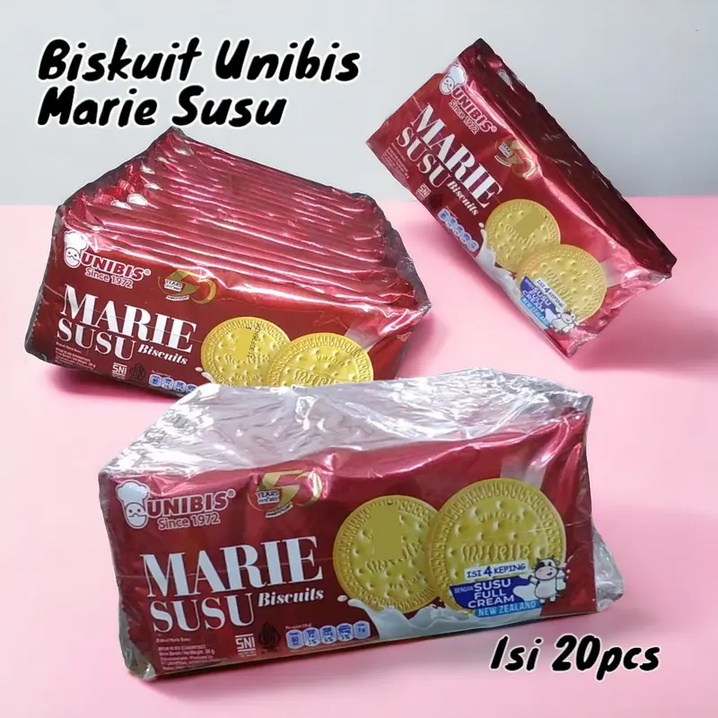 BISKUIT UNIBIS MARIE SUSU BISKUIT REGAL ISI 20 PCS 0