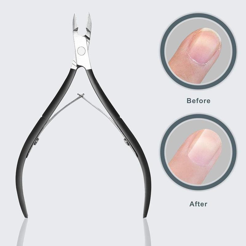 Product Introduction of Professional Cuticle Cutter Pusher Trimmer Manicure Tools with Double Spring Nail Care Tool for Manicure Pedicure Beauty Spa Saloon 5
