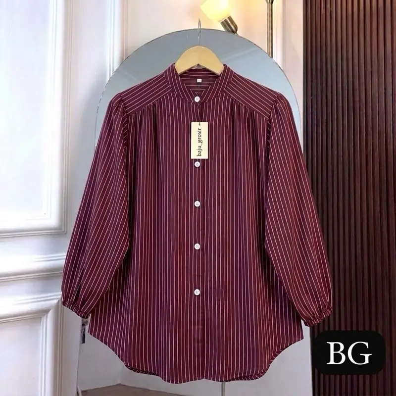 AZURA KEMEJA SALUR TERBARU KEMEJA WANITA KEMEJA KOREAN LOOK KEMEJA KATUN