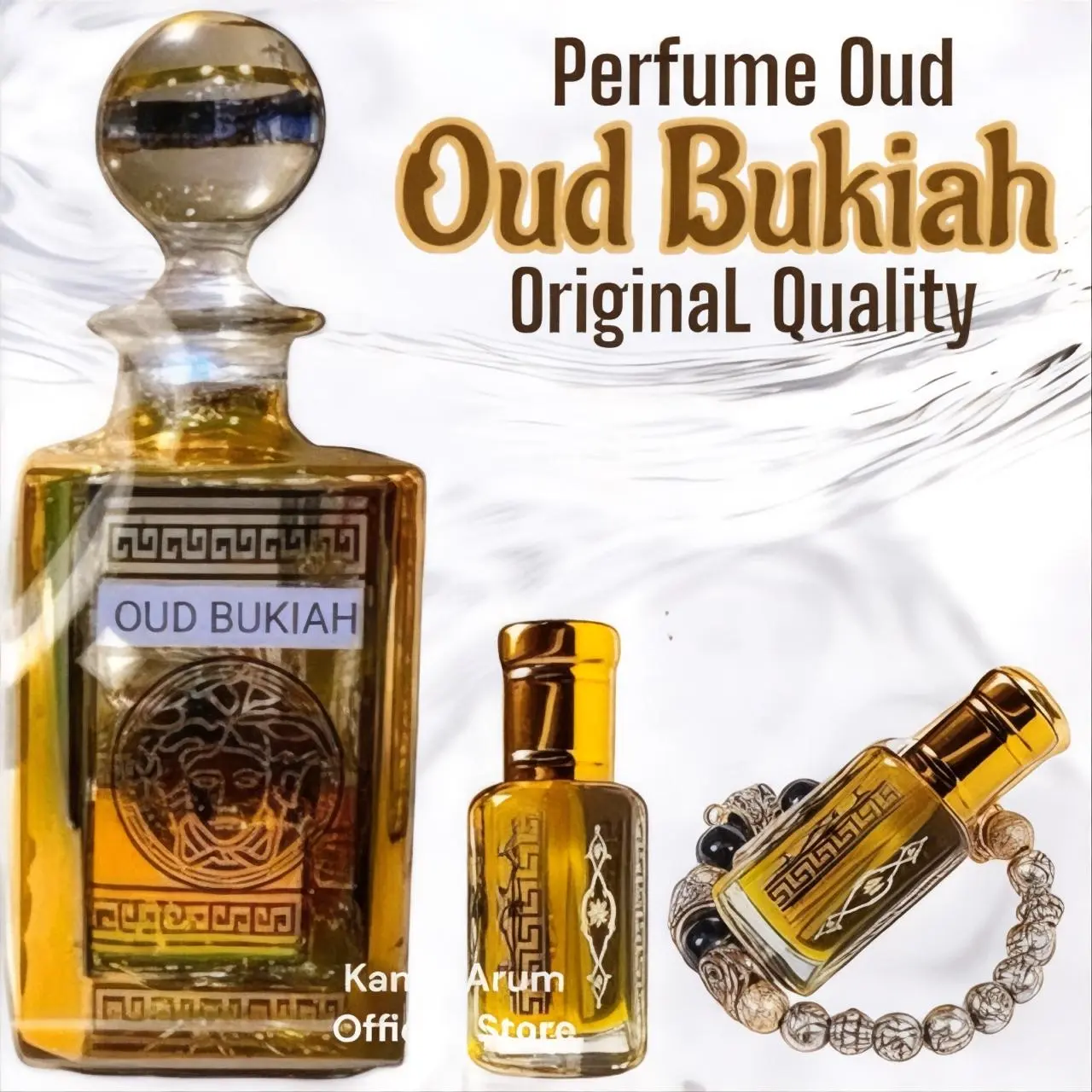 Parfum Pria Oud Bukiah - Parfume Arab Oud bukiah ori Wangi Tahan Lama/parfum Sholat Non Alkohol Wangi Tahan 24 Jam Meninggalkan Jejak Wanginya Perfume Perempuan Laki-Laki Wanita
