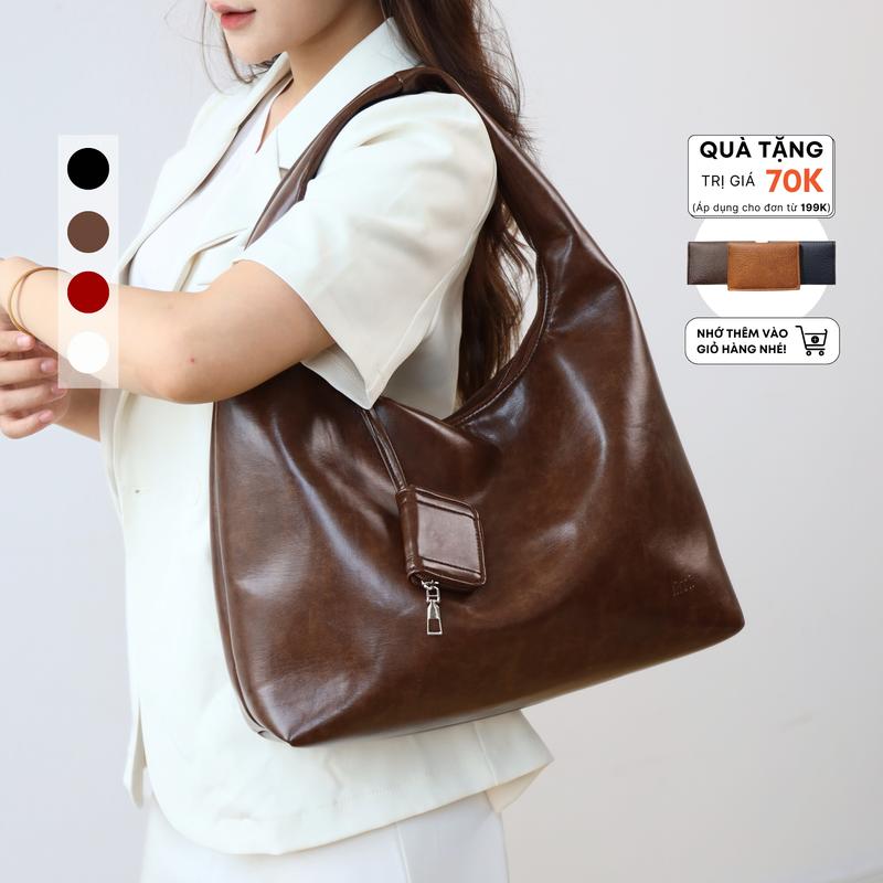 Túi tote công sở nữ da mềm đựng vừa laptop 14 inch đeo vai thời trang đi chơi đi làm MONA Limi Bags