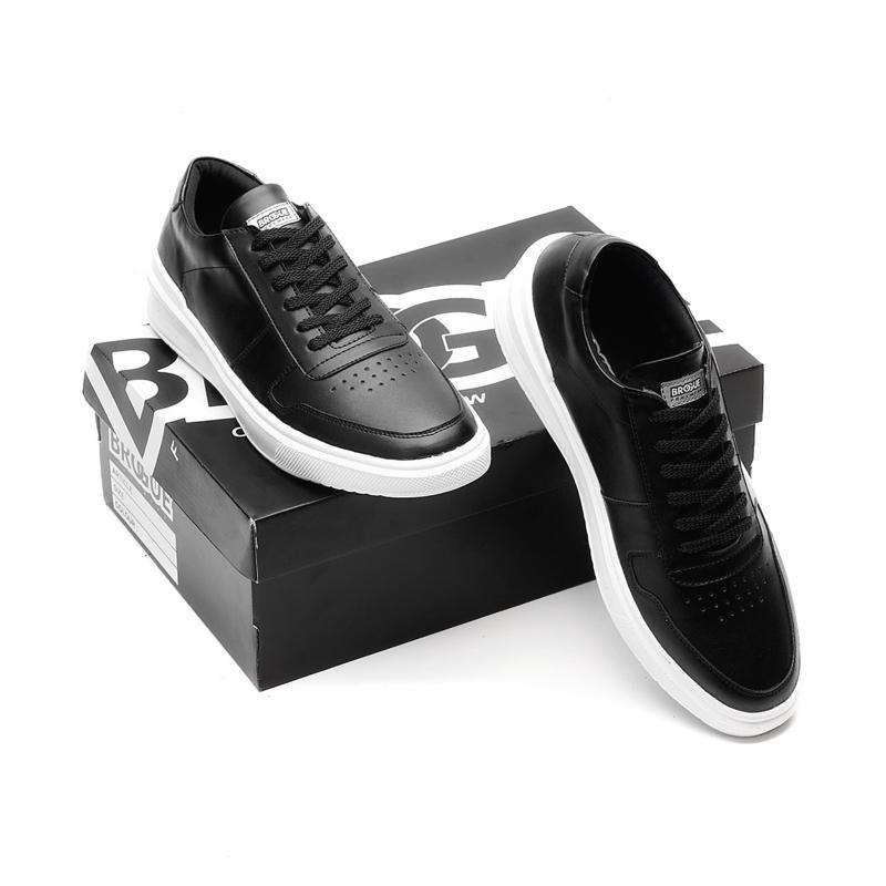 Sepatu Sneakers Casual Pria Wanita Warna Hitam Putih Sepatu Sekolah Pria Cowok Laki Cewek Full Hitam Black Snekers Kerja Sepatu Cowok Keren Tinggi Sol Karet Anti licin Awet Tidak Licin Original Lokal Murah