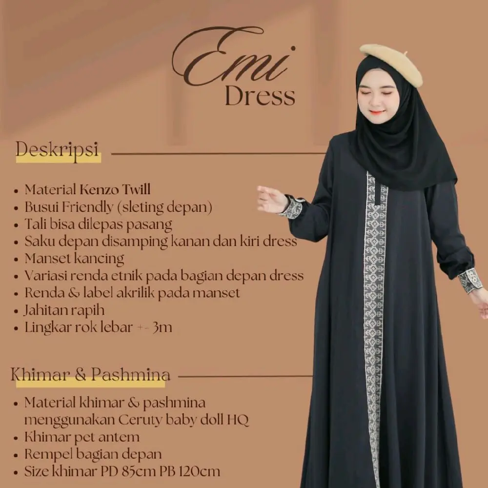 emi dress | gamis simpel by emka hijab Muslim emi dress | gamis simpel by emka hijab Muslim