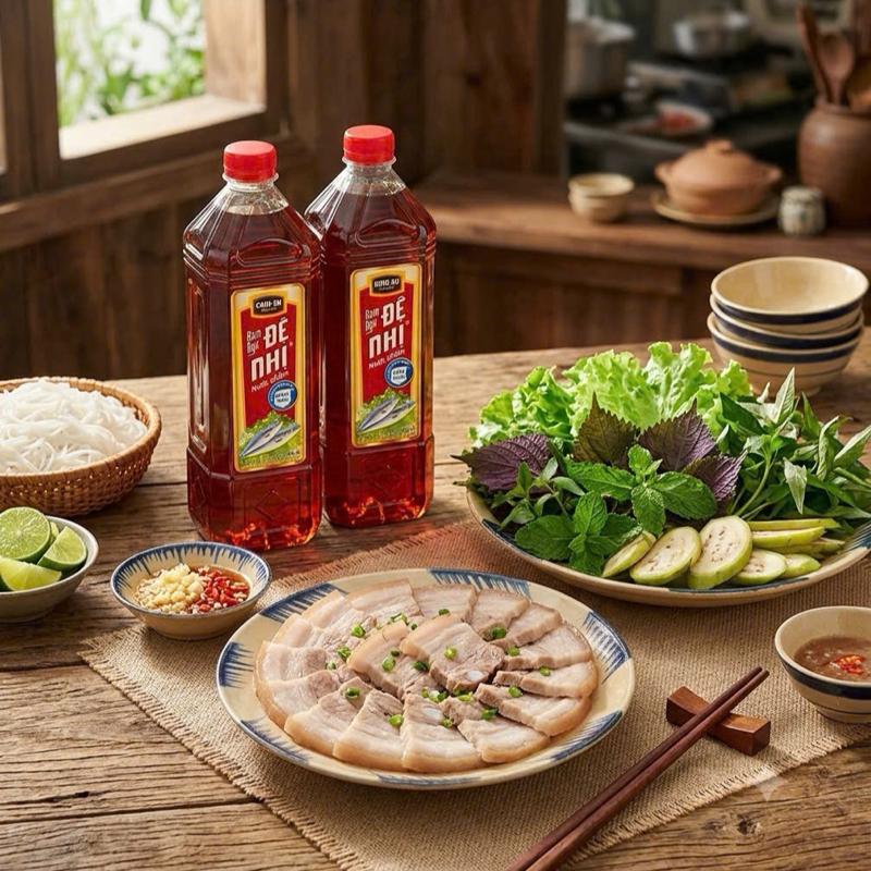Combo 2 chai Nước Mam nam ngu de nhi- Nước Mam Cho Món Ăn Việt Nam 2chai X 900ml