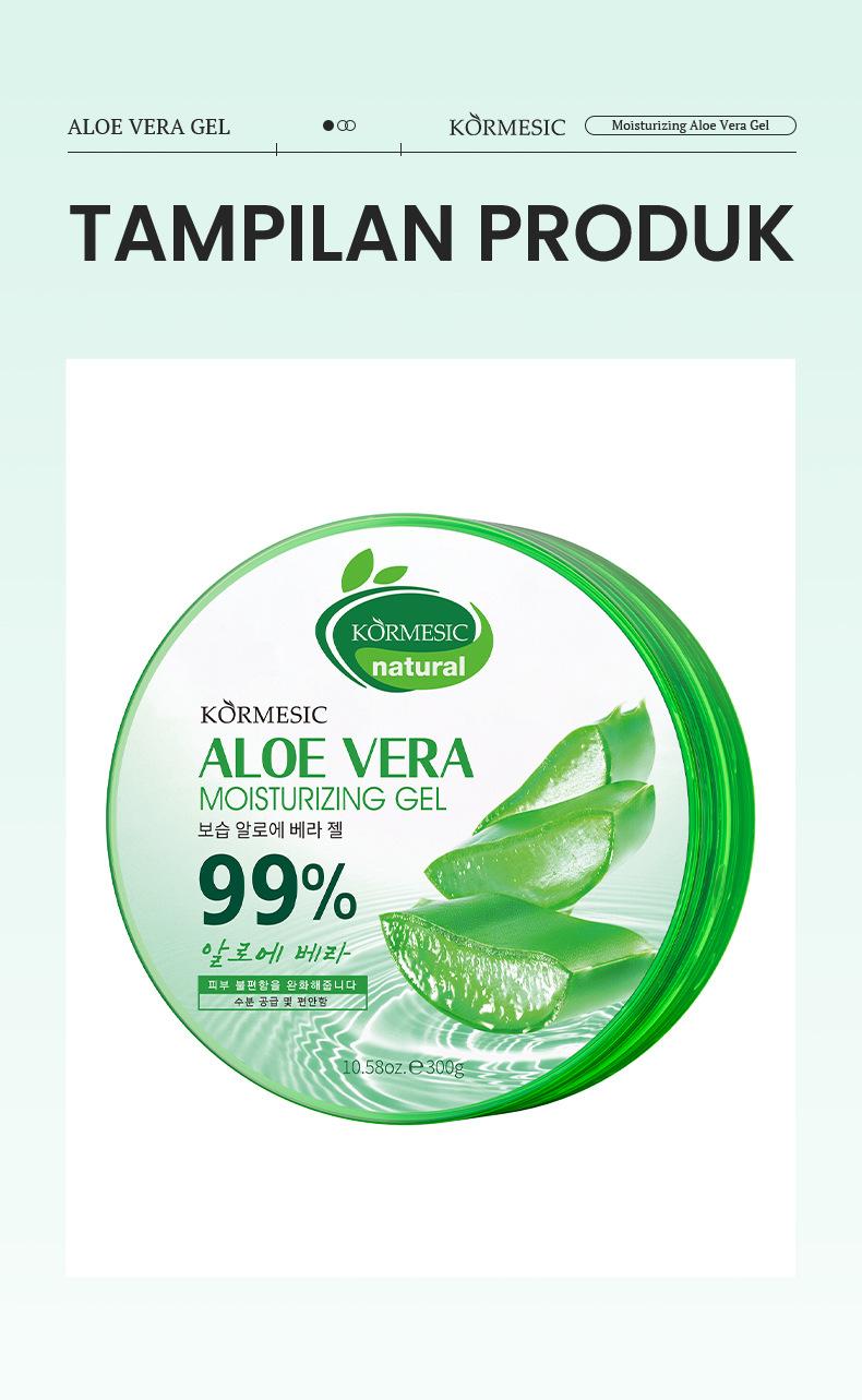 Aloe Vera Moisturizing Gel 300gr Face & Body Gel Multifungsi Dengan Antioxidant Mencerahkan & Menenangkan Kulit Kemerahan Atau Iritasi Penghilang Bekas Jerawat Hitam Gel Lidah Buaya Moisturizer Gel Pelembab Kulit Soothing Gel Perawatan After Sun