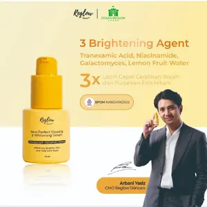 Serum Reglow Semua Jenis Kulit Dark Lemon Memudarkan Mencerahkan Wajah Vitamin Aging Tranexamic Tetes Niacinamide Kering Hitam Pencerah Facial Perawatan Kusam Muka Berminyak Kerutan