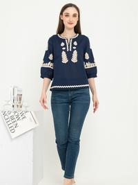 Gambar SISTER'S Blouse - Blus Atasan Wanita Katun Bordir Y9439 (ZE) - Cokelat, M (T2) dari Sisters Fashion Group Kota Administrasi Jakarta Utara 5 Tokopedia