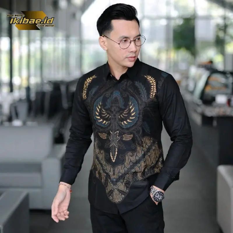 NEW KEMEJA BATIK PRIA TERBARU FORMAL CASUAL LENGAN PANJANG NYAMAN ELEGAN 2