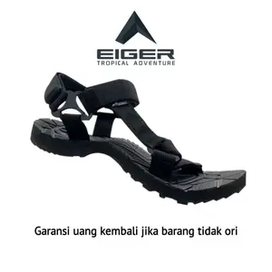 EIGER GUNUNG ORIGINAL 100% - Sandal Eiger Gunung Outdoor Hiking Pro Model Mustang Bangkol Tali Belakang Pria Wanita High Quality Size 39-43