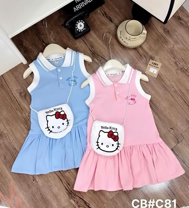  váy polo sát nách cho bé gái xinh dễ thương size từ 9-35kg   ko kèm túi xách   