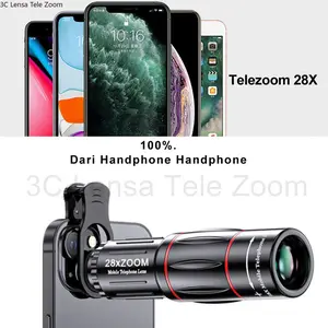 Ready Stock APEXEL 64X 28X Lensa Zoom Lens Kamera Tele Zoom HP 18X ZOOM LENSA Universal 18X25 Handphone Bermata HD Ponsel Lensa Camera HP Ponsel Lensa Zoom Optik Dengan Tripod untuk Ponsel