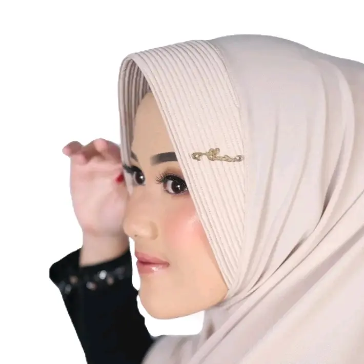 jilbab dewasa pet bulan sabit Jersey super premium size L kerudung dewasa