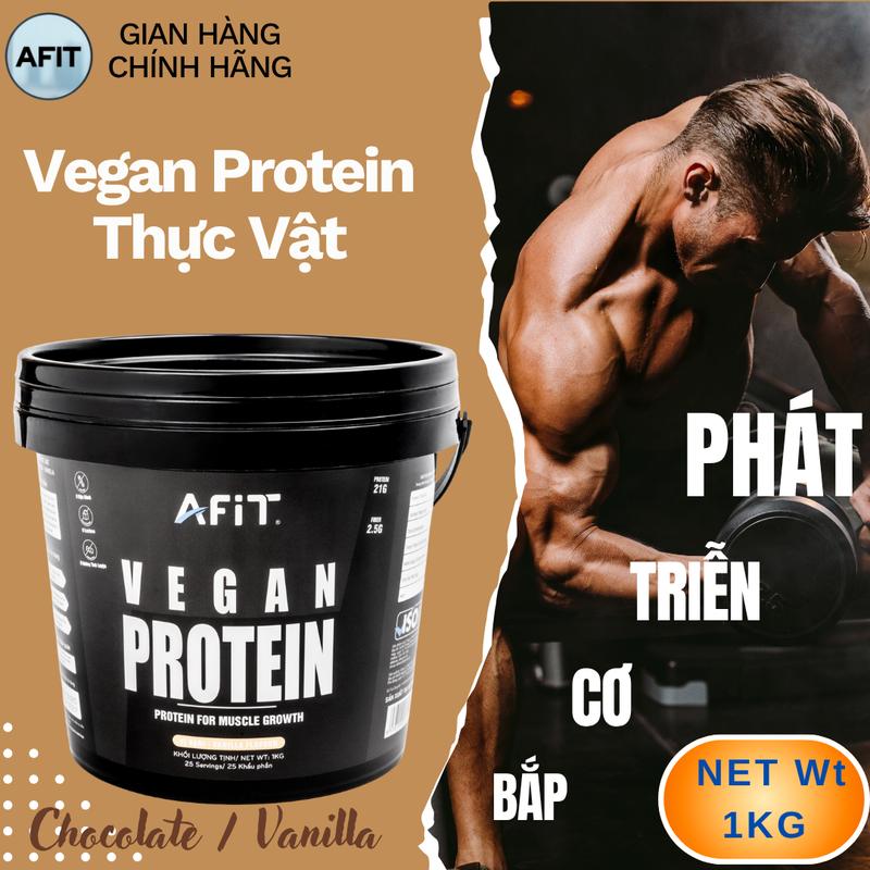 Bột Whey protein vegan thuần chay chính hãng net wt 1kg bình lắc