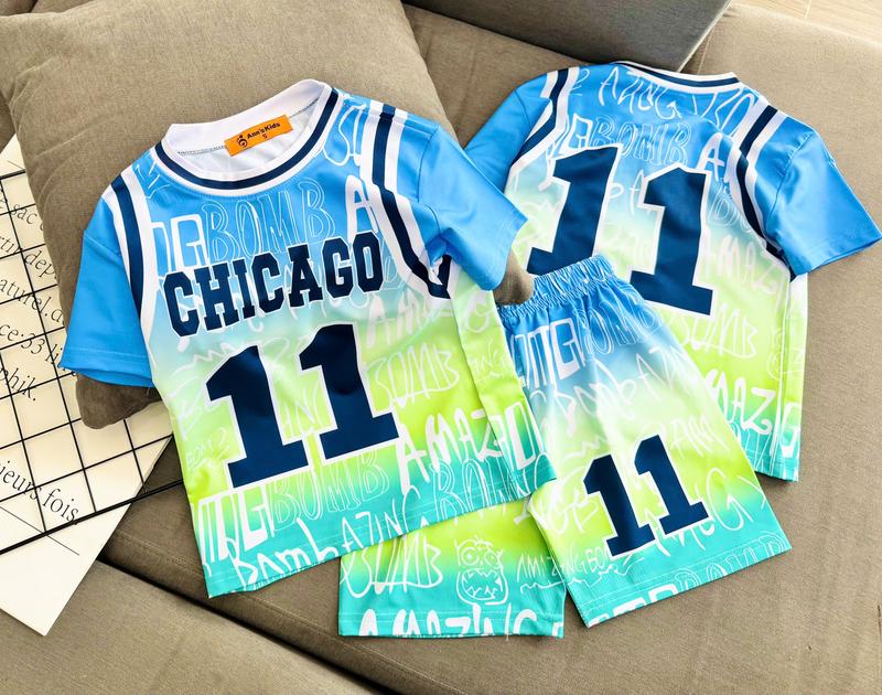 [G9] 12-45kg Bộ bé trai ( quần thun ) họa tiết in 3d hoạt hình chất thun lạnh thái mát mẻ Tay ngắn